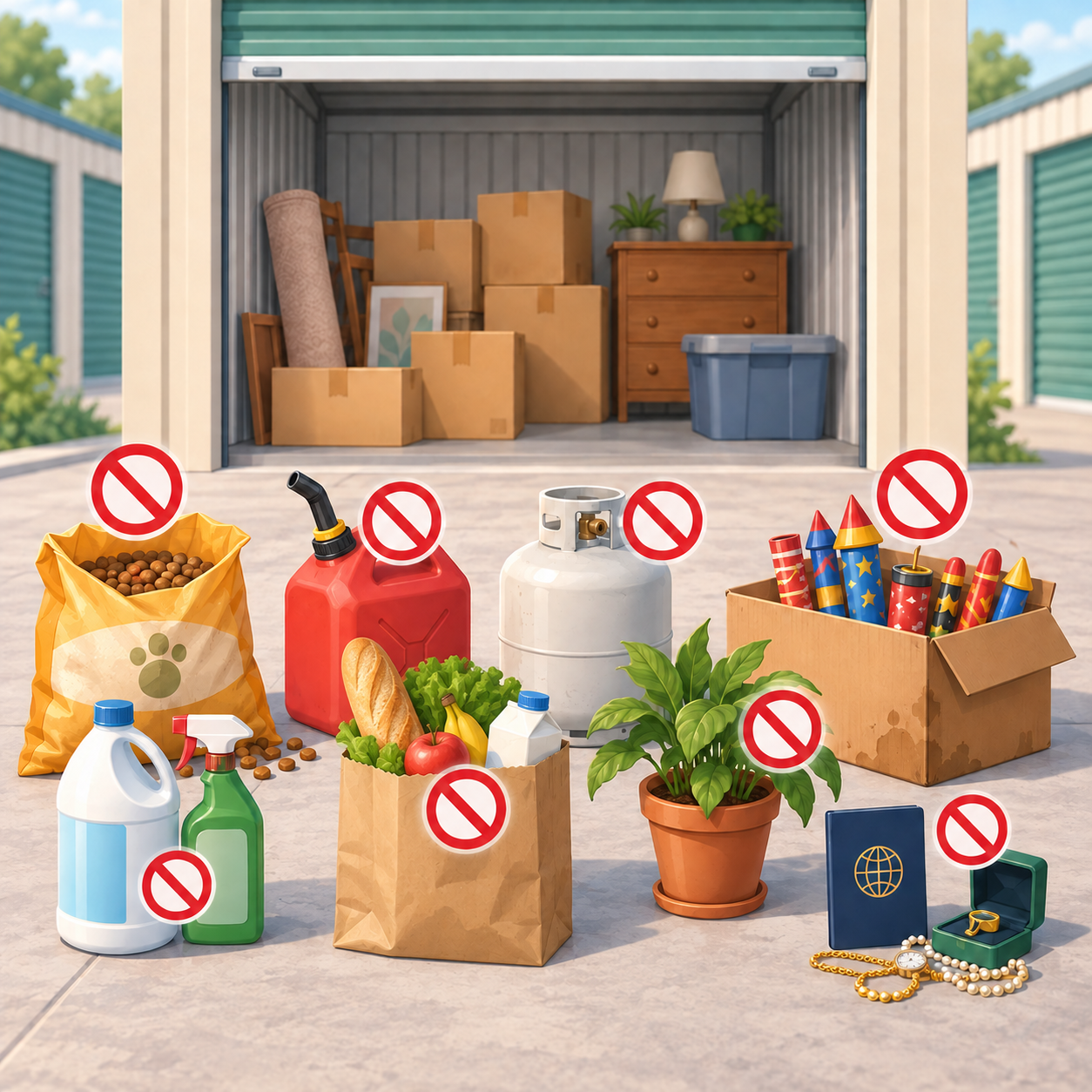 What Not to Place in a Storage Unit