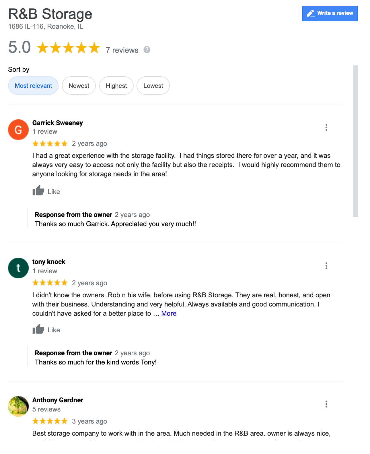 Customer reviews are important